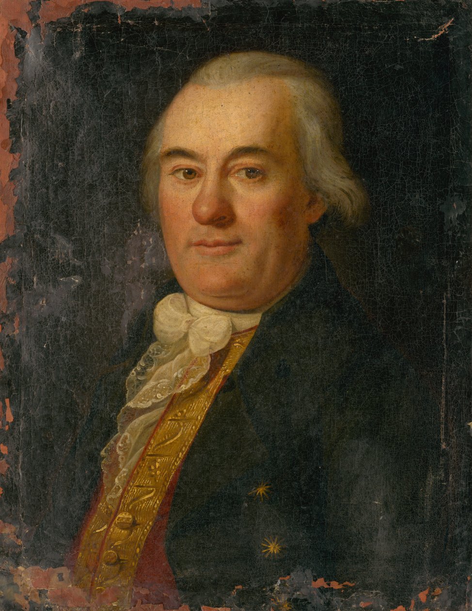 Portret van een man van middelbare leeftijd door Unbekannt