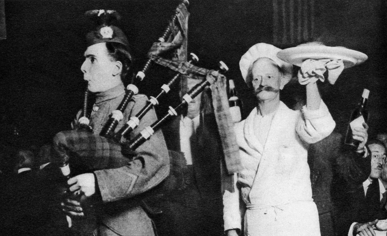 Presentatie van de haggis op een Caledonisch banket, Londen, 1926-1927 door Unbekannt