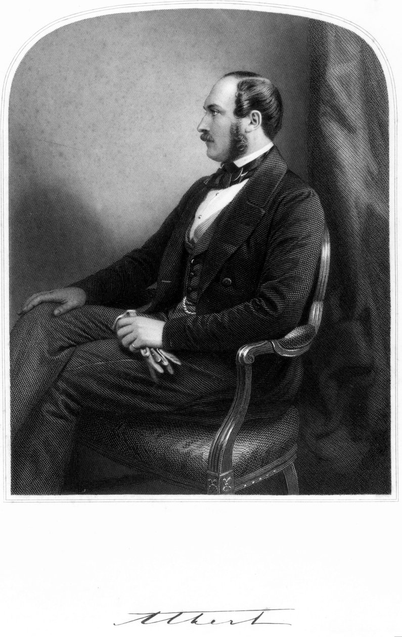 Prins Albert, echtgenoot van koningin Victoria, ca. 1850-1859 door Unbekannt