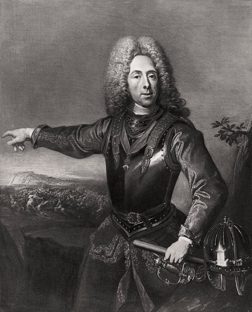 Prins Eugenius van Savoye, in Frankrijk geboren Oostenrijkse soldaat, 1718 1906 door Unbekannt