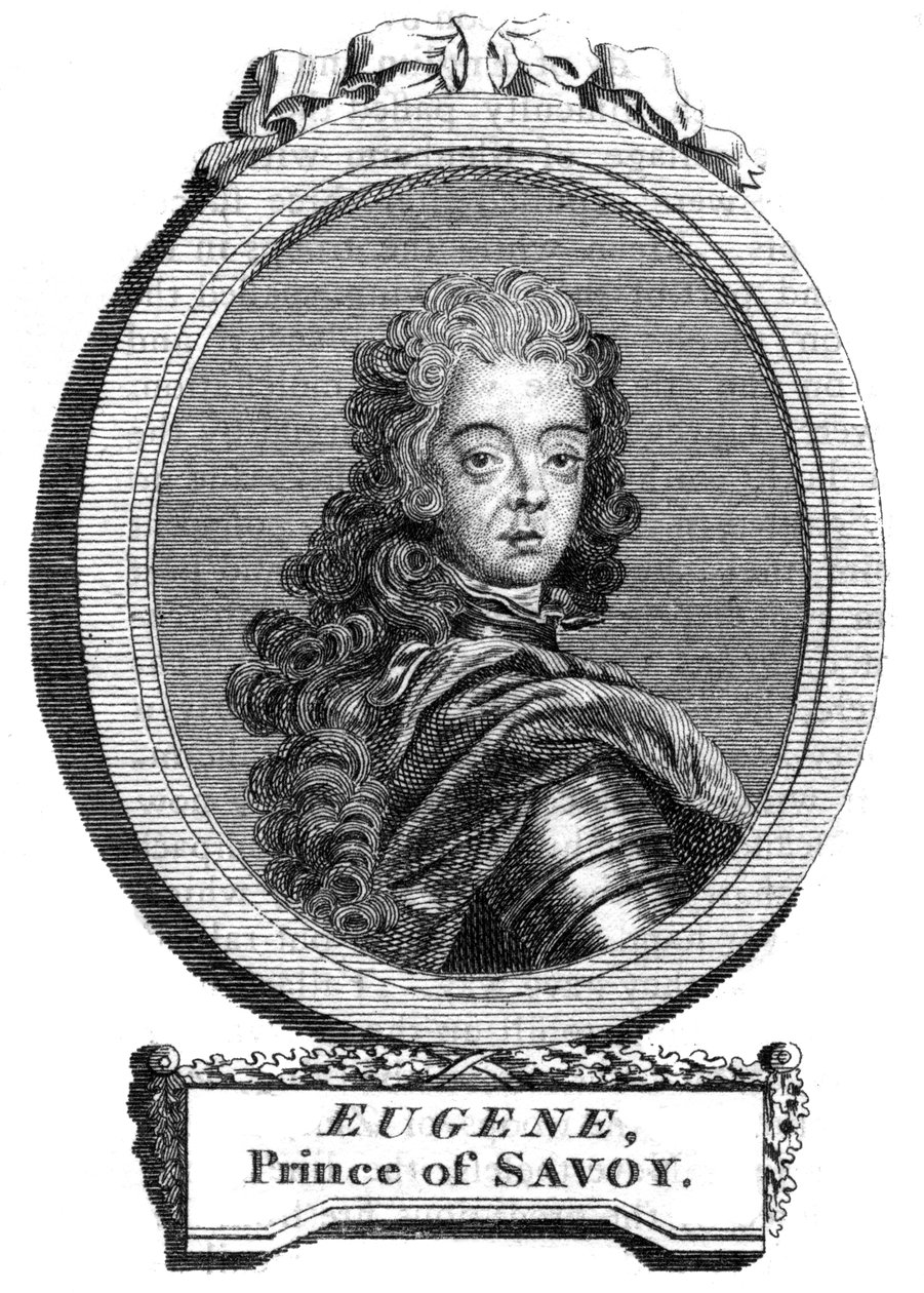 Prins Eugenius van Savoye, generaal in het Oostenrijkse leger door Unbekannt