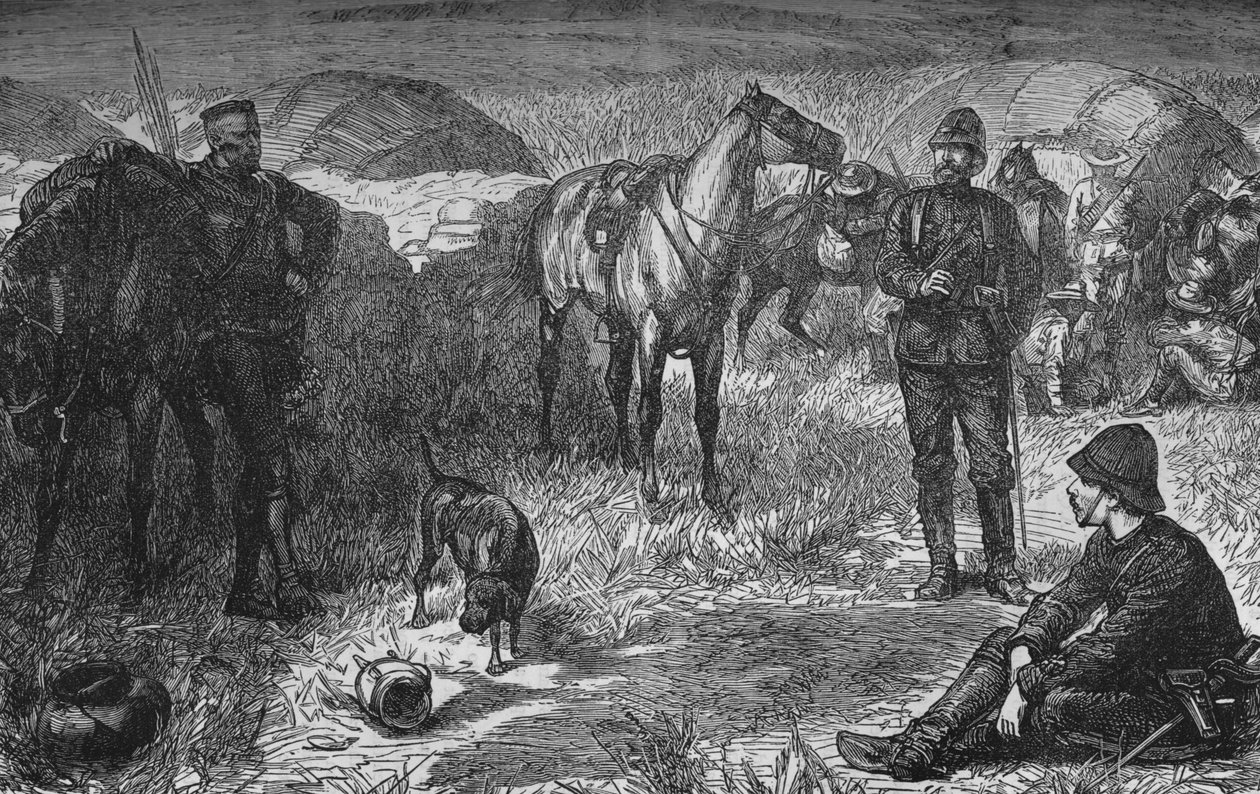 Prins Louis Napoleon en Gezelschap Voor De Zulu Verrassing door Unbekannt
