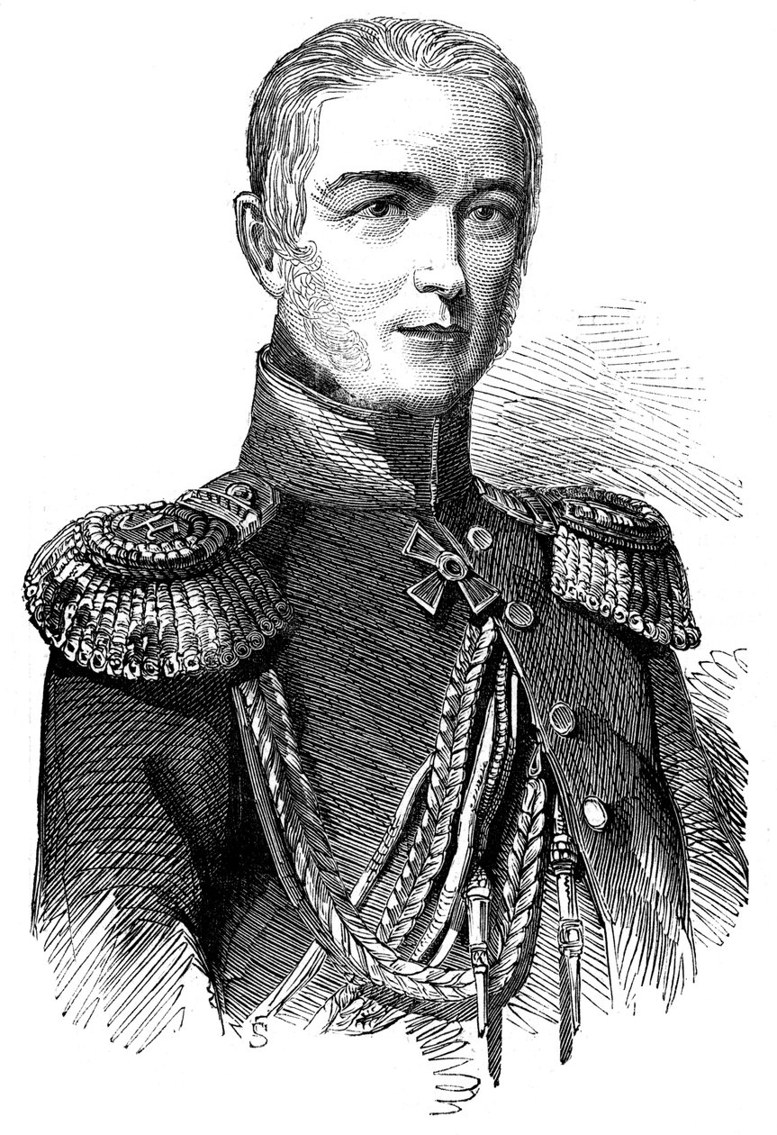 Prins Woronzow, Russische generaal van de troepen in Azië, 1853 door Unbekannt