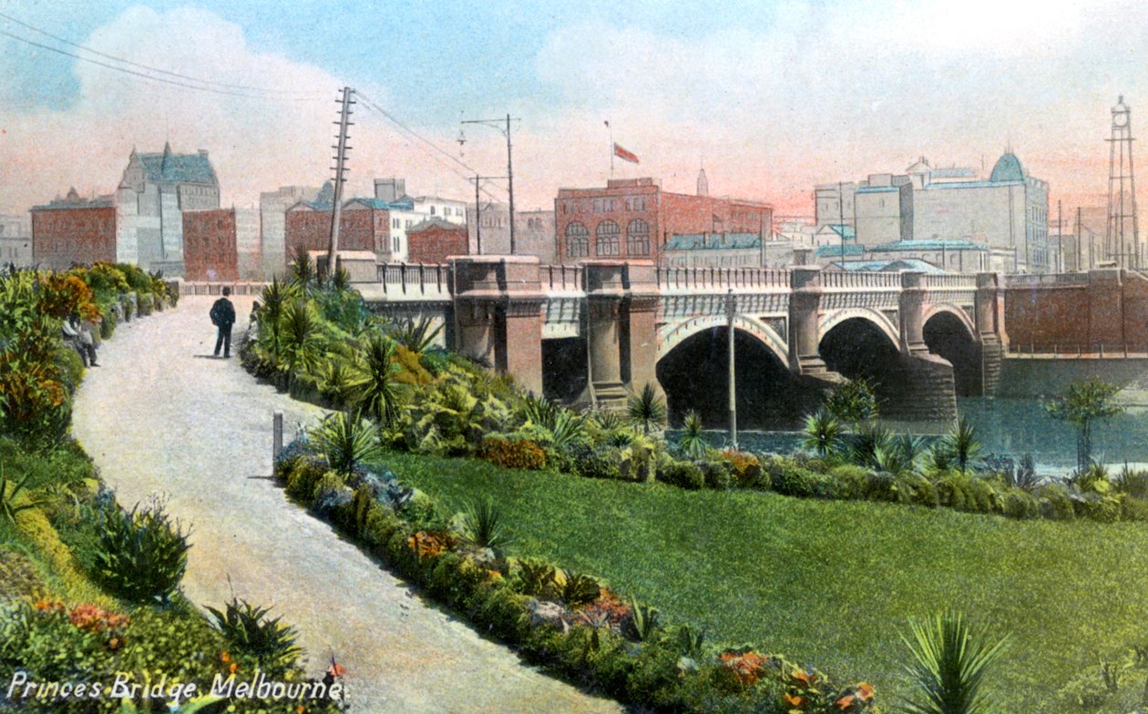 Prinsenbrug, Melbourne, Australië, 1912 door Unbekannt