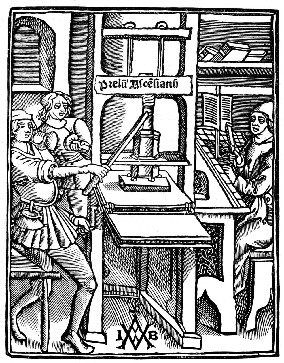 Drukpers, 1511, 1893 door Unbekannt