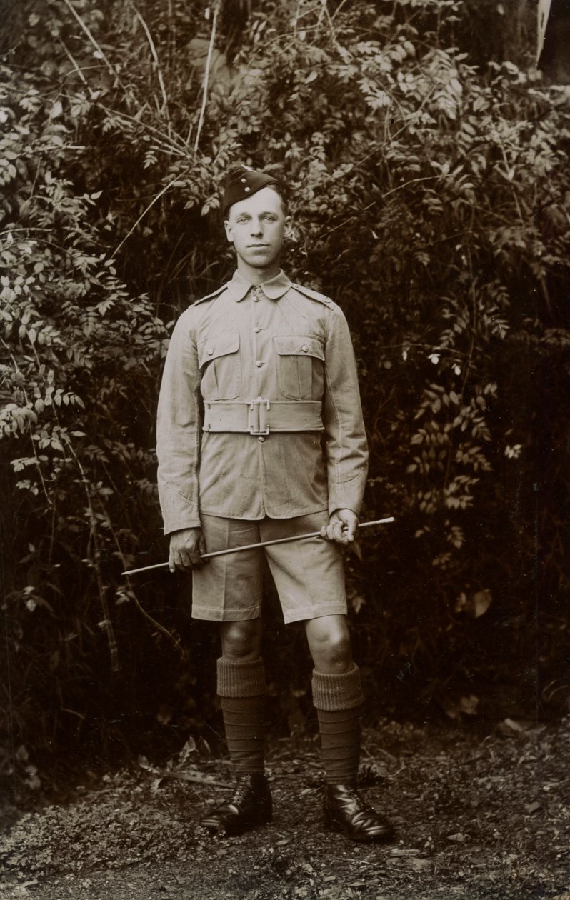 Soldaat Nelson, 5e East Surrey regiment, Chakrata, India, 1917 door Unbekannt