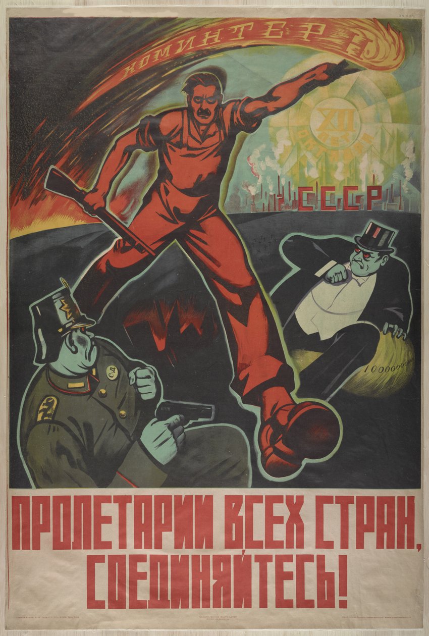 Proletariërs van alle landen, verenigt u!, 1929 door Unbekannt