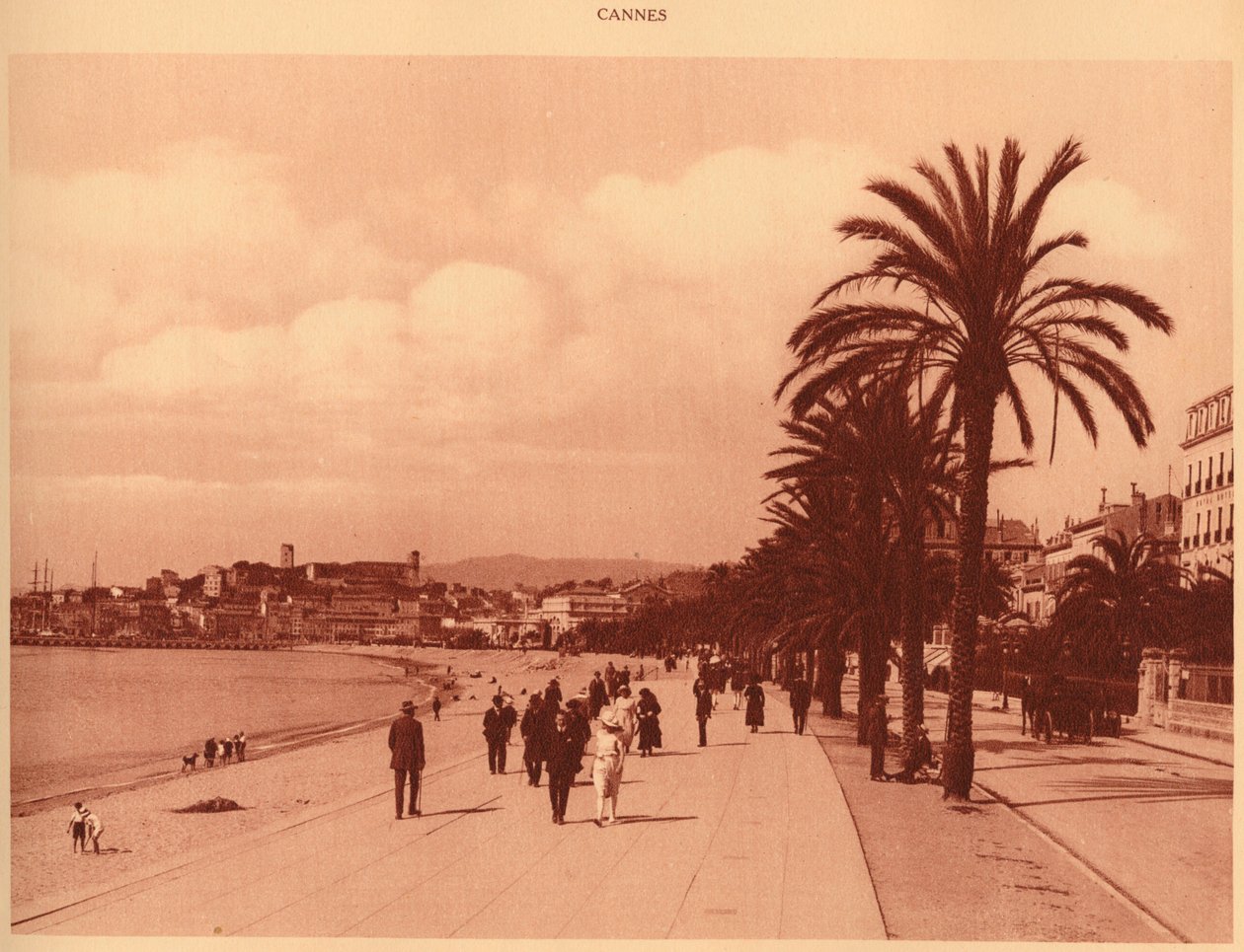 Promenade de la Croisette en Mont Chevalier, Cannes door Unbekannt