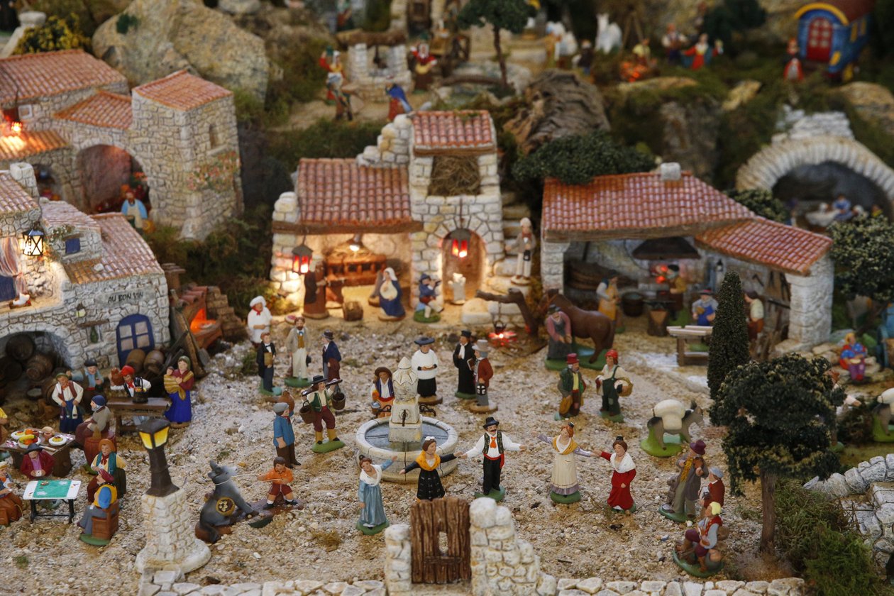 Provençaalse kerststal, Parijs, Frankrijk door Unbekannt