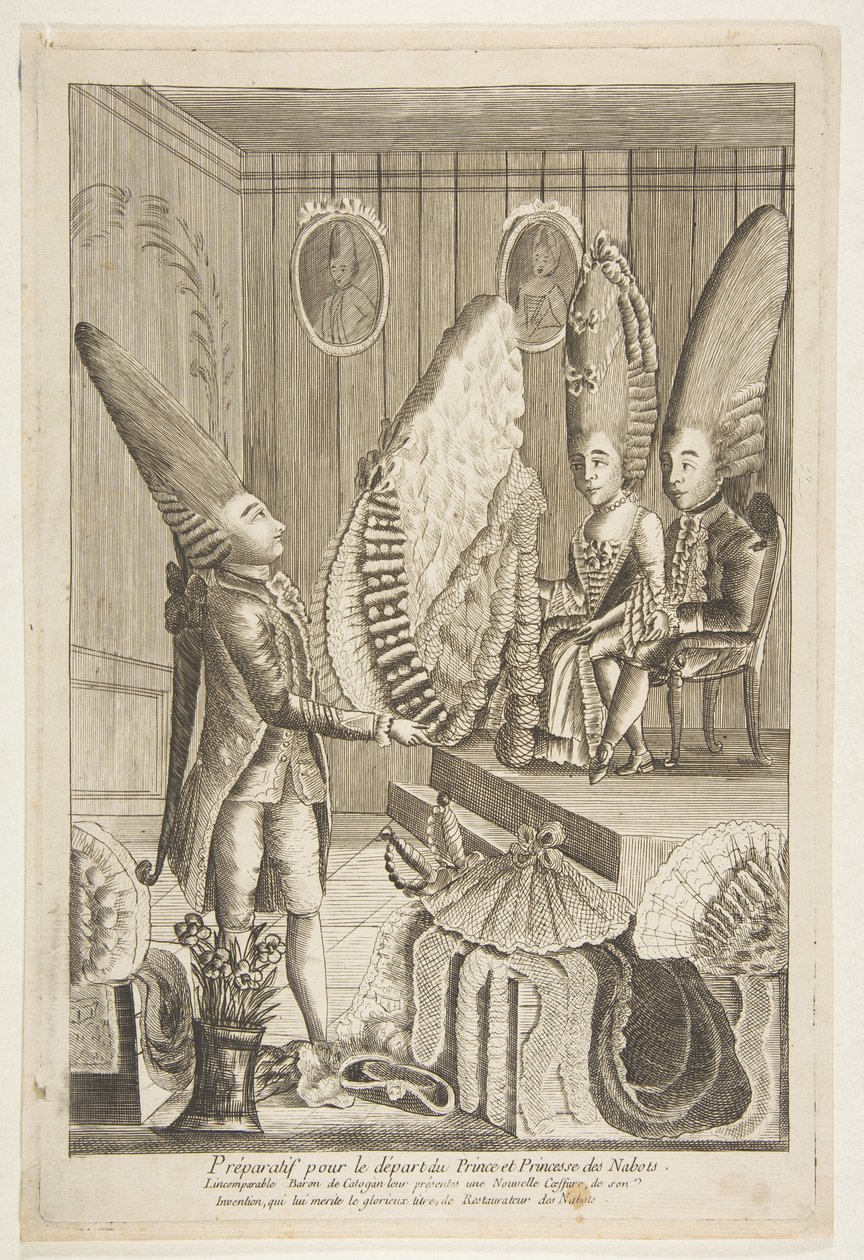 Préparatif pour le départ du Prince et Princesse des Nabots. Lincomparable Baron door Unbekannt