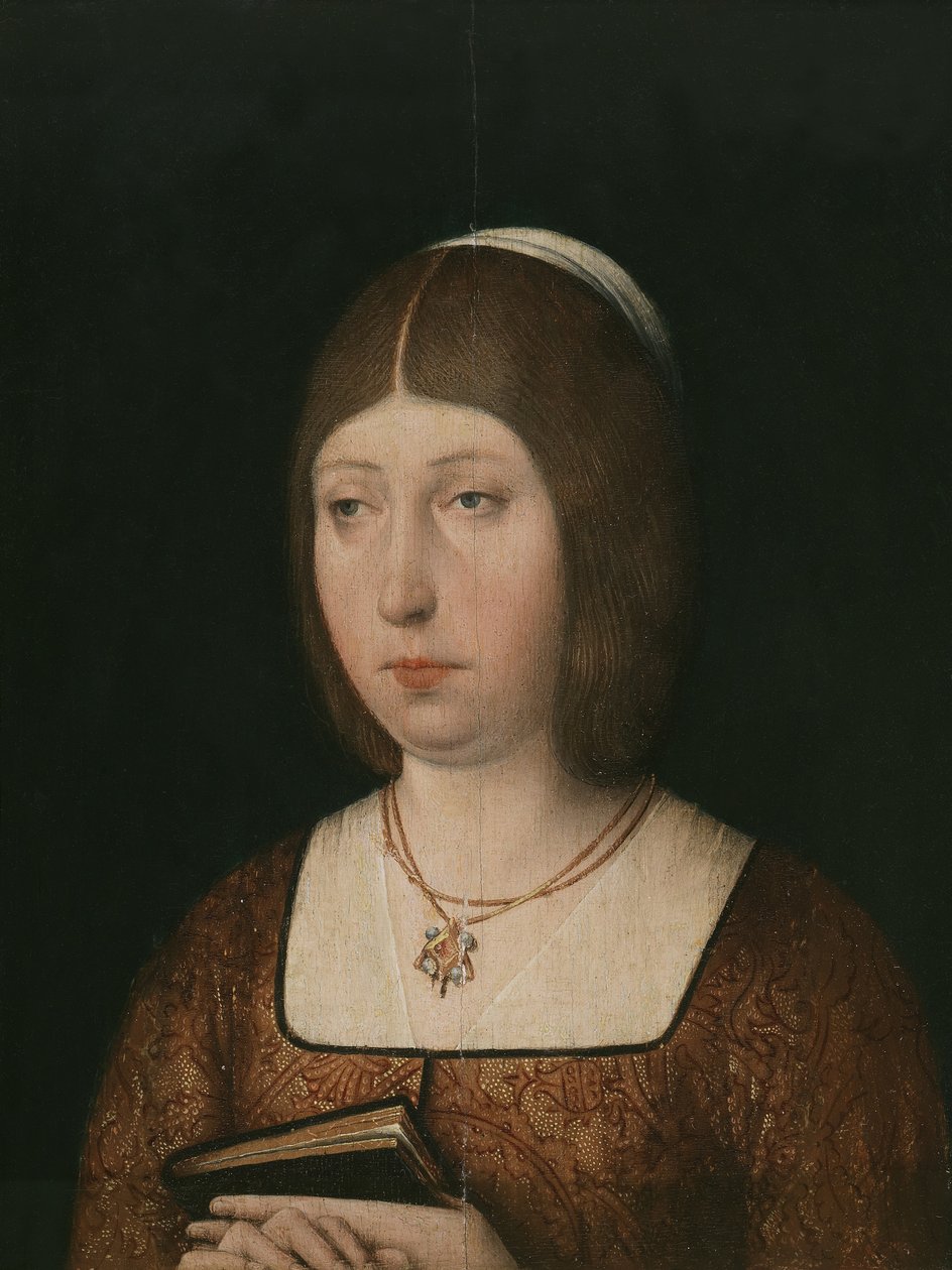Koningin Isabella I van Castilië, ca. 1490 door Unbekannt