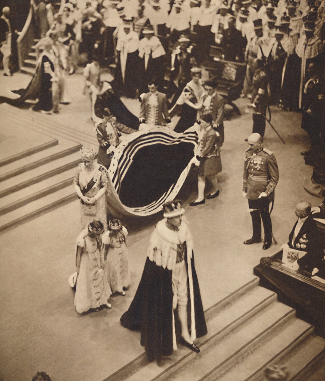 Koningin Mary vertrekt, 12 mei 1937 door Unbekannt