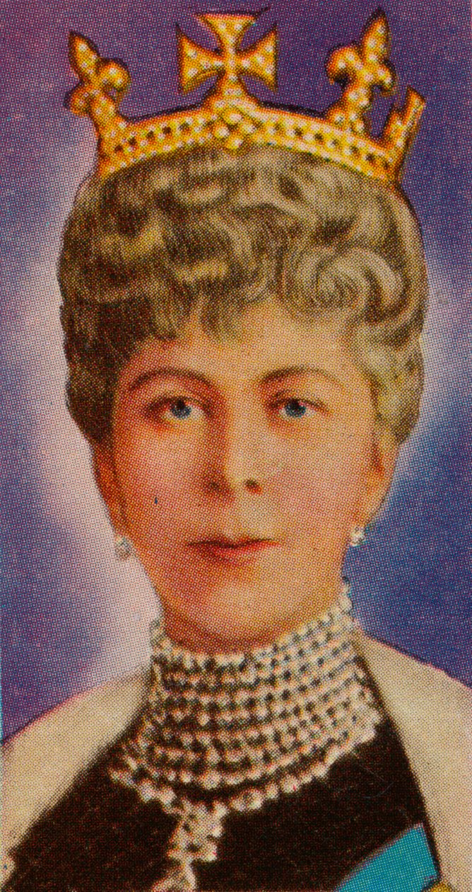 Koningin Mary, gemalin van koning George V, bij haar eerste staatsopening van het parlement, 1911 door Unbekannt