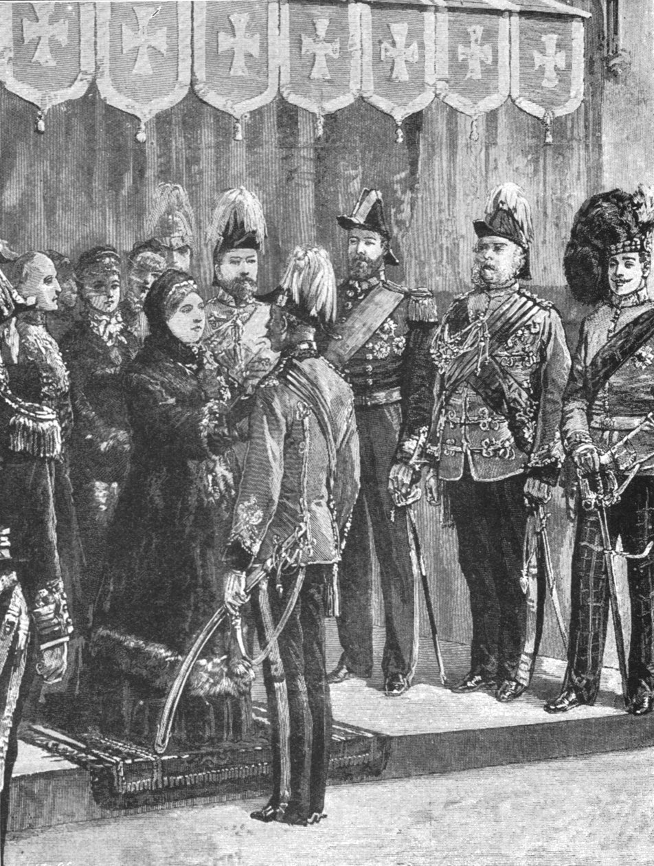 Koningin Victoria decoreert Officieren...in Windsor, 8 december 1879, 1901 door Unbekannt