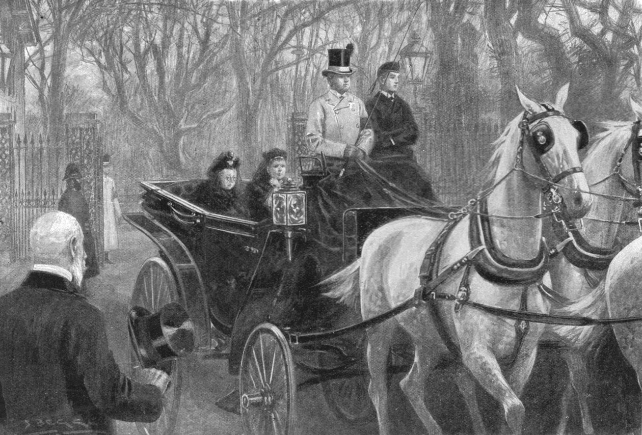 Laatste rit van koningin Victoria, Osborne, 15 januari 1901 door Unbekannt