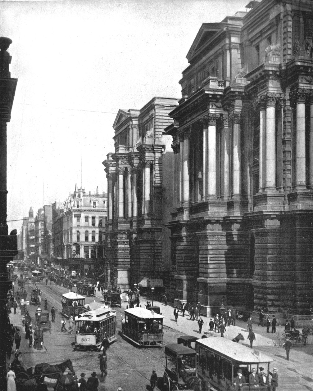Randolph Street, Chicago, Illinois, VS, ca. 1900 door Unbekannt