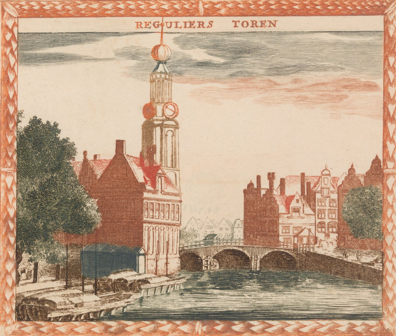 Reguliers Toren, in: Tooneel Der Voornaamste Nederlands Huizen, En Lust Hoven, Naar T Lev... door Unbekannt