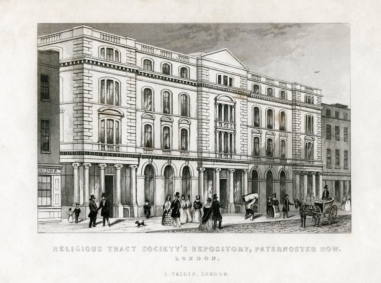 Religieuze Tractaatmaatschappij Repository, Paternoster Row, Londen, 19e eeuw door Unbekannt