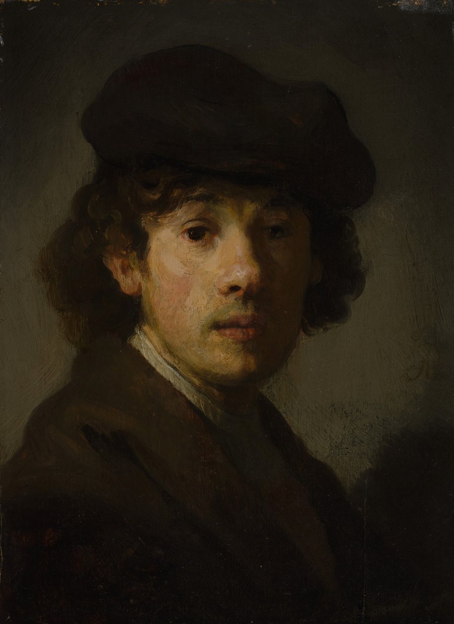Rembrandt als jonge man door Unbekannt