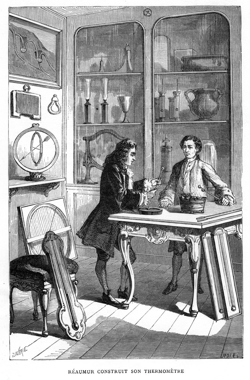 Rene-Antoine Ferchault de Reamur, 18e-eeuwse Franse natuurkundige, 1874 door Unbekannt