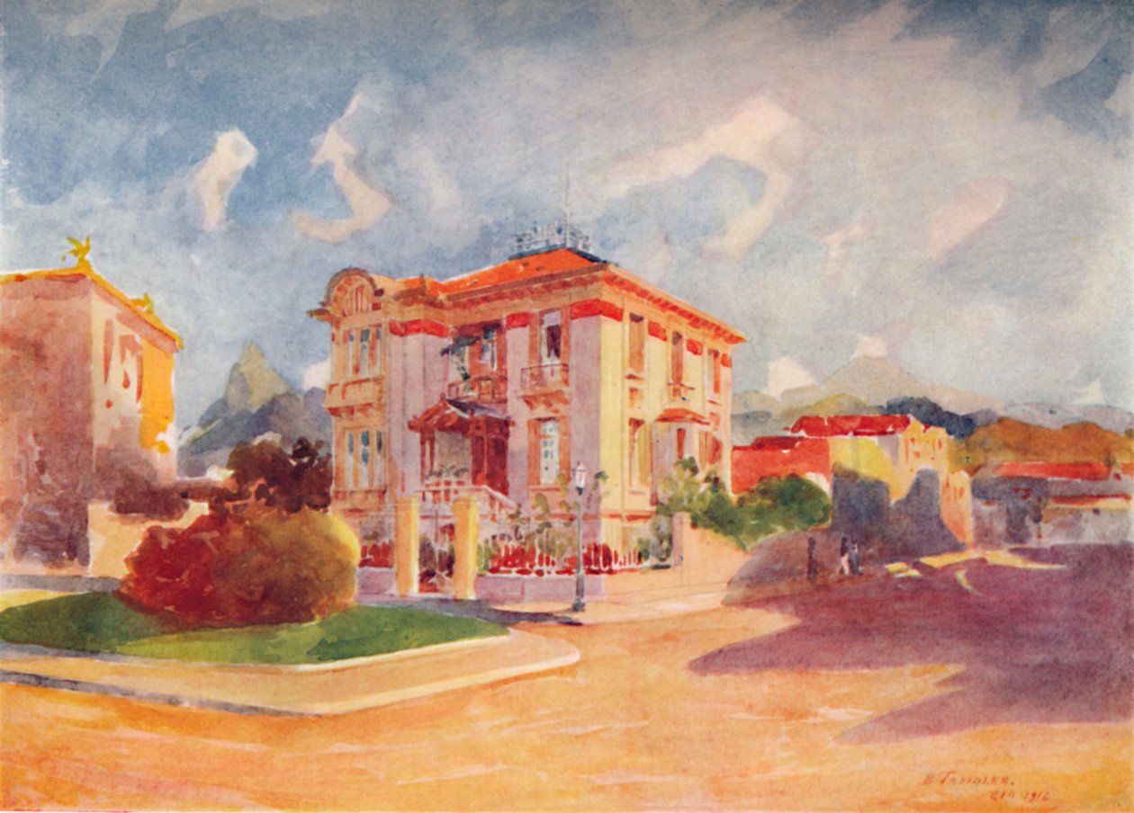 Residentie van H.E. Dr. Pedro de Toledo, ex-Minister van Landbouw, Avenida Beira Mar, 1914 door Unbekannt