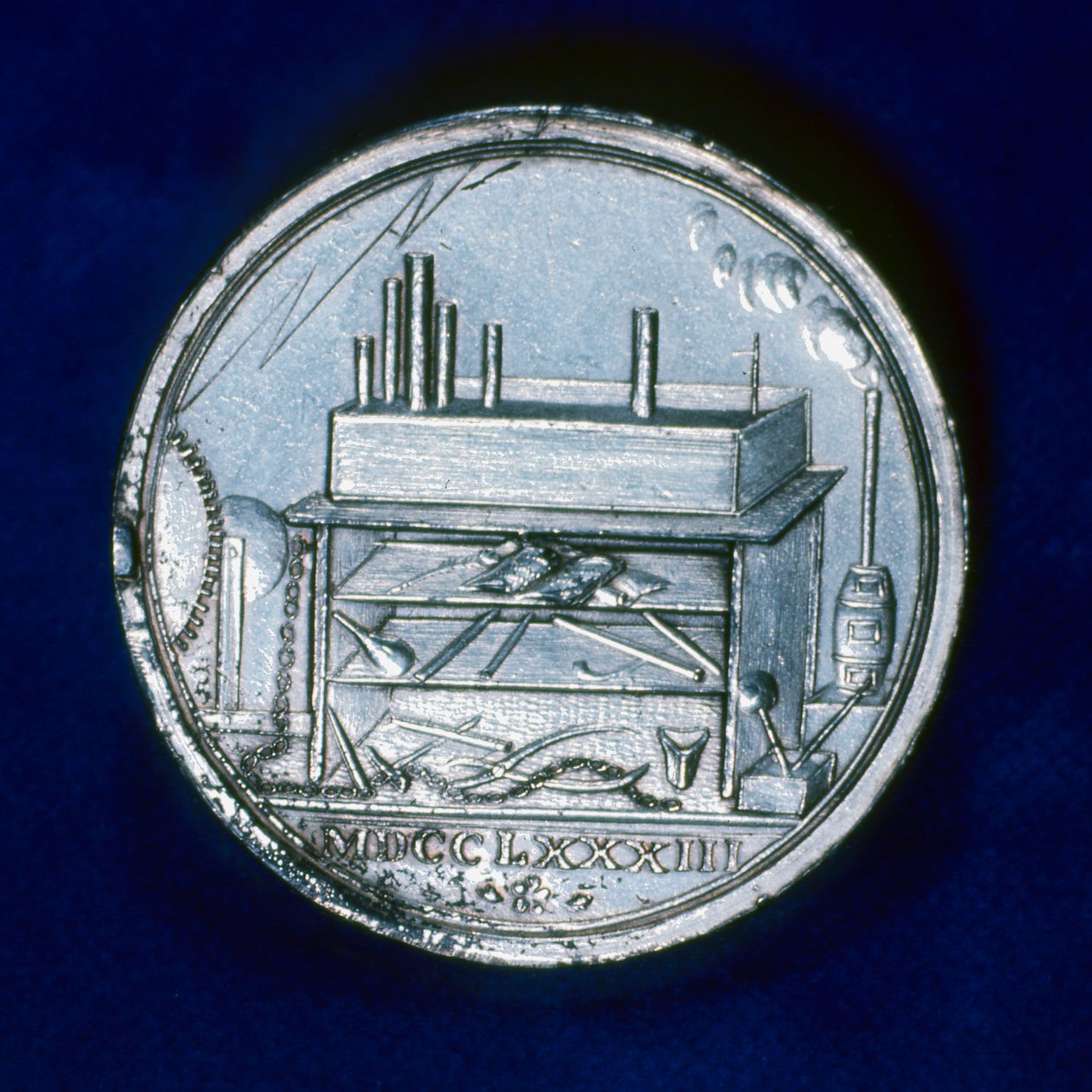 Keerzijde van herdenkingsmedaille voor Joseph Priestley, Engelse chemicus, 1803 door Unbekannt