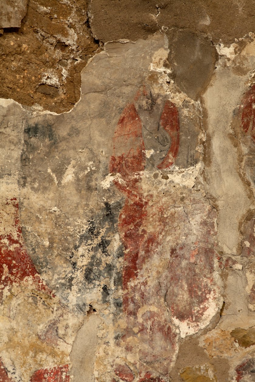 Ribelles. De kerk. Interieur. De apsis. De muurschilderingen. Detail. Romaans. door Unbekannt