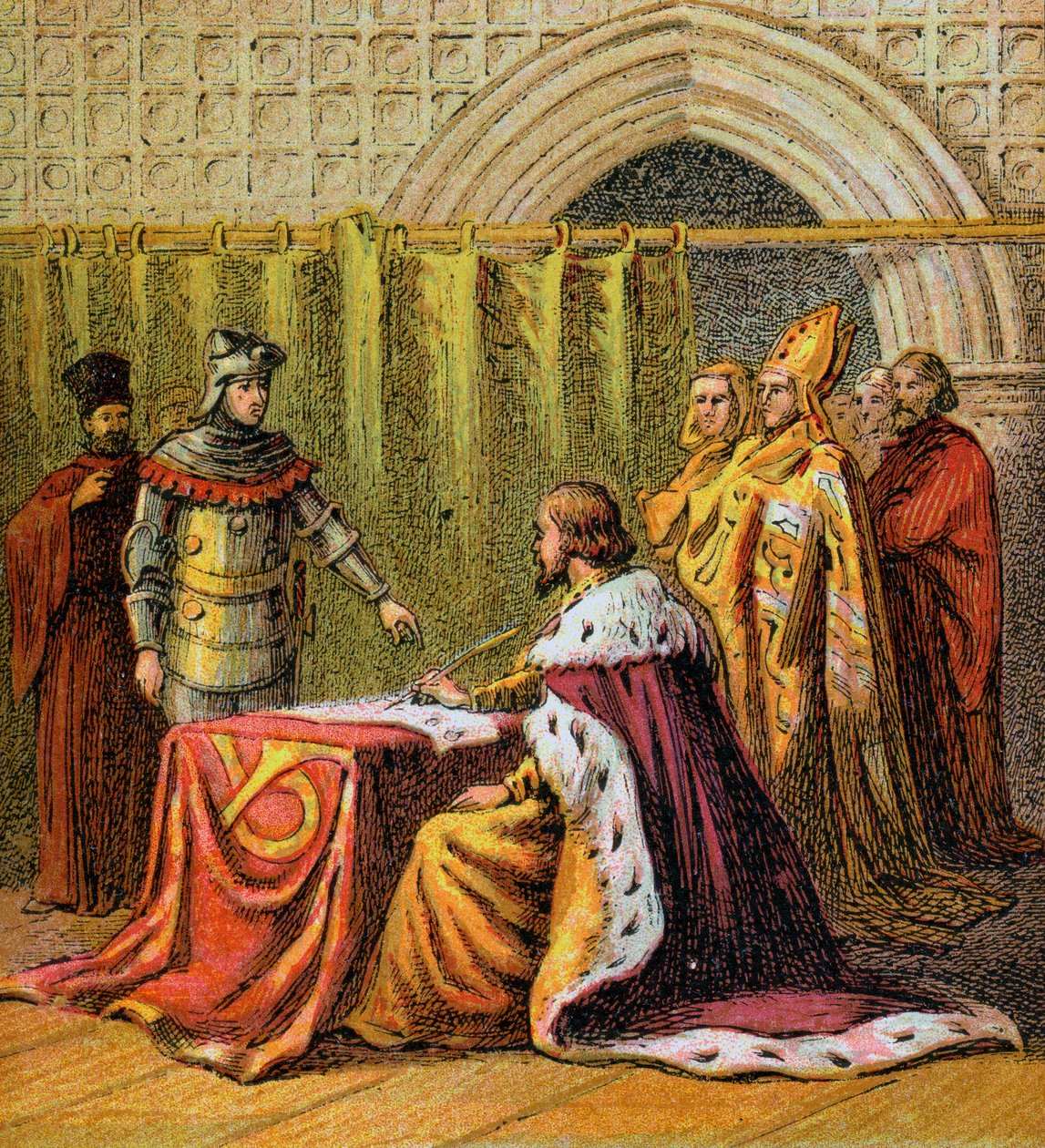 Richard II doet afstand van de troon, 1399, ca. 1850 door Unbekannt