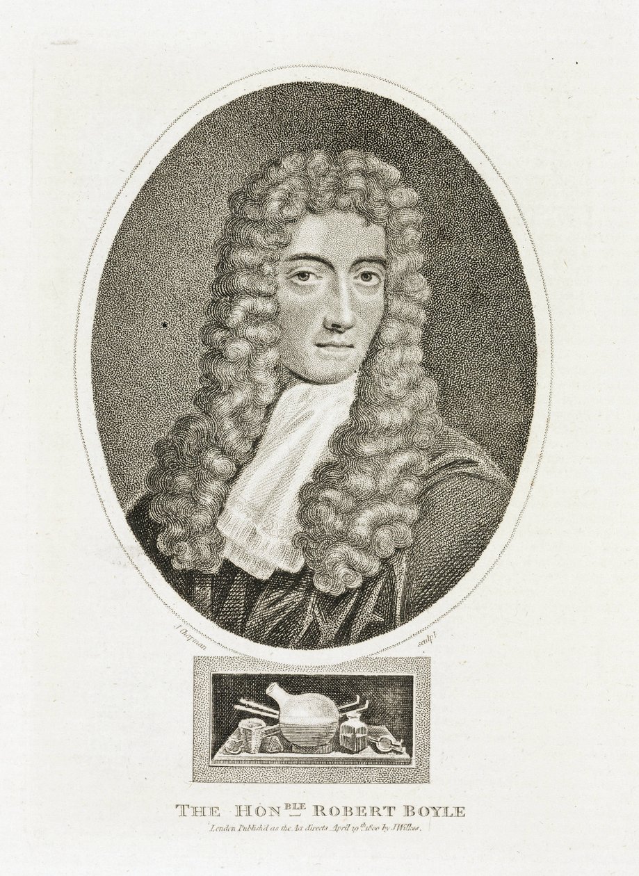 Robert Boyle (1627-1691), Iers natuurkundige en scheikundige door Unbekannt