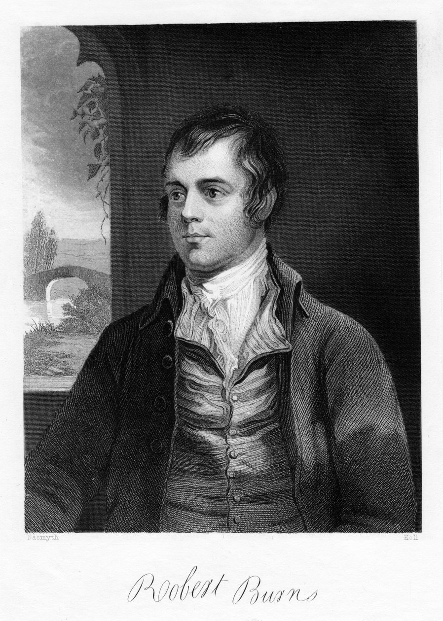 Robert Burns, Schotse dichter, late 18e eeuw door Unbekannt