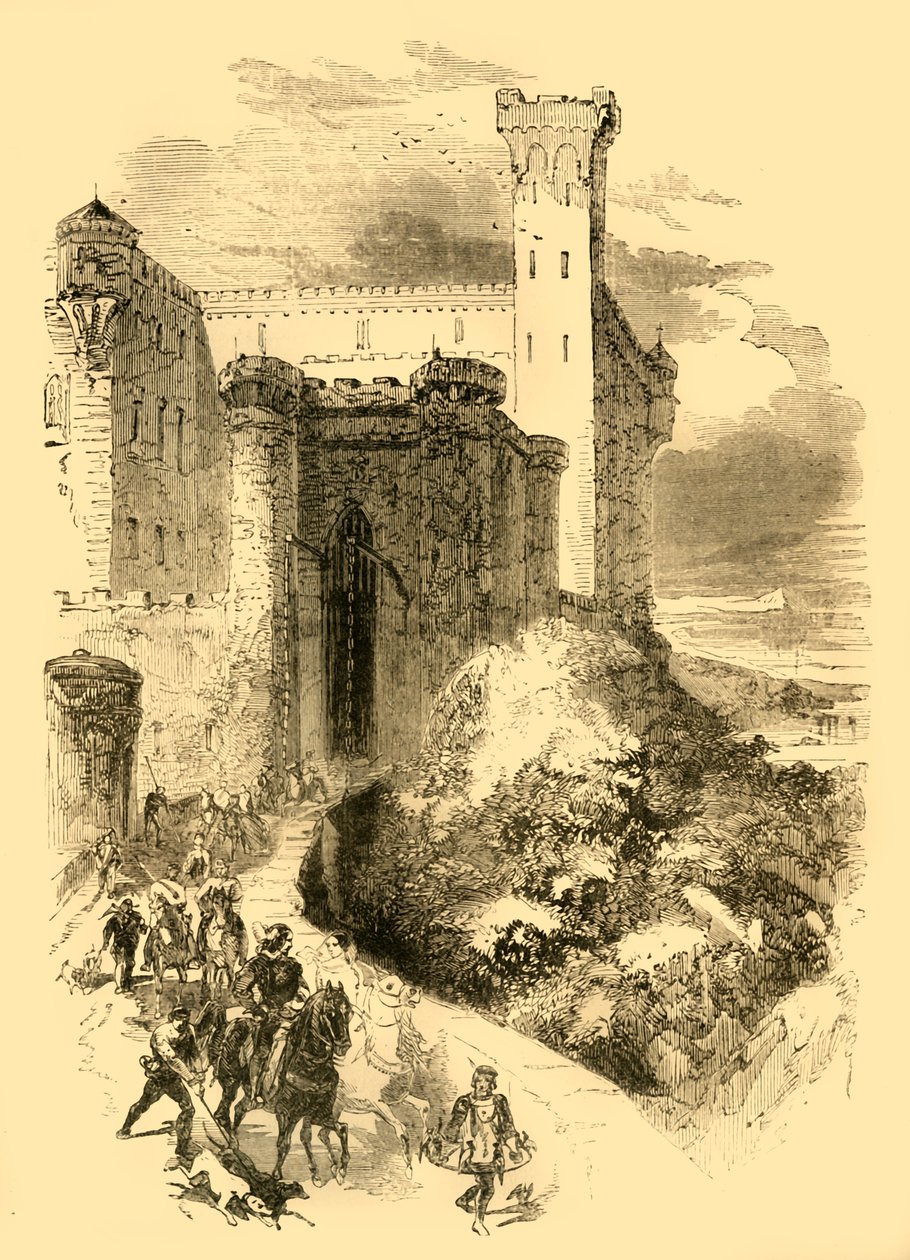 Robert van Normandië bij het kasteel van de graaf van Conversano door Unbekannt