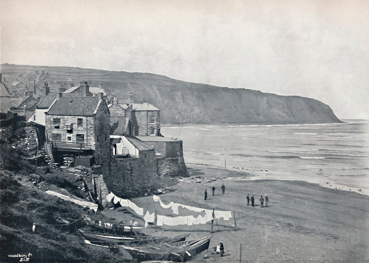 Robin Hoods Bay - Het dorp en de baai, 1895 door Unbekannt