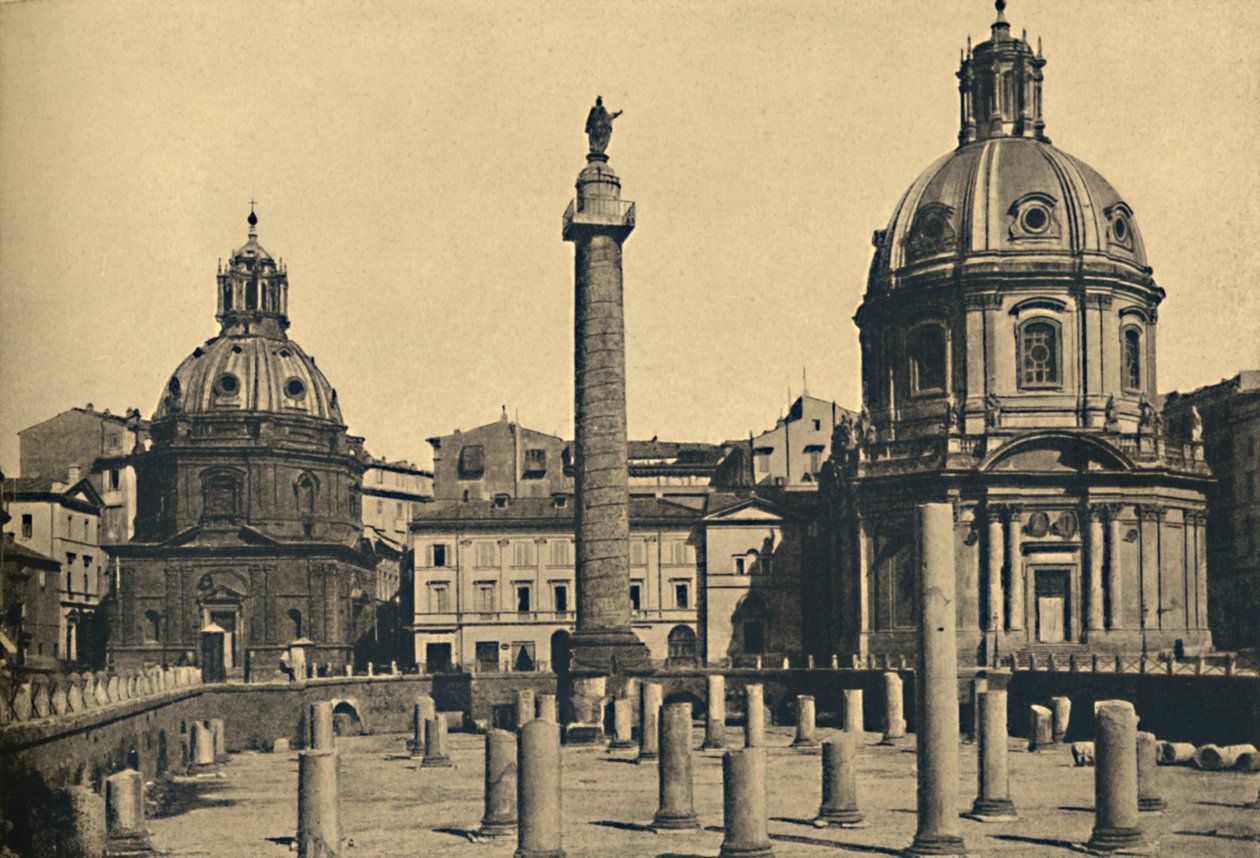 Rome - Zuil van Trajanus, 1910 door Unbekannt