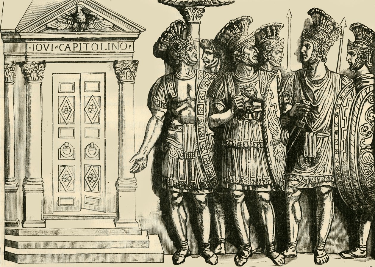 Romeinse soldaten, 1890 door Unbekannt