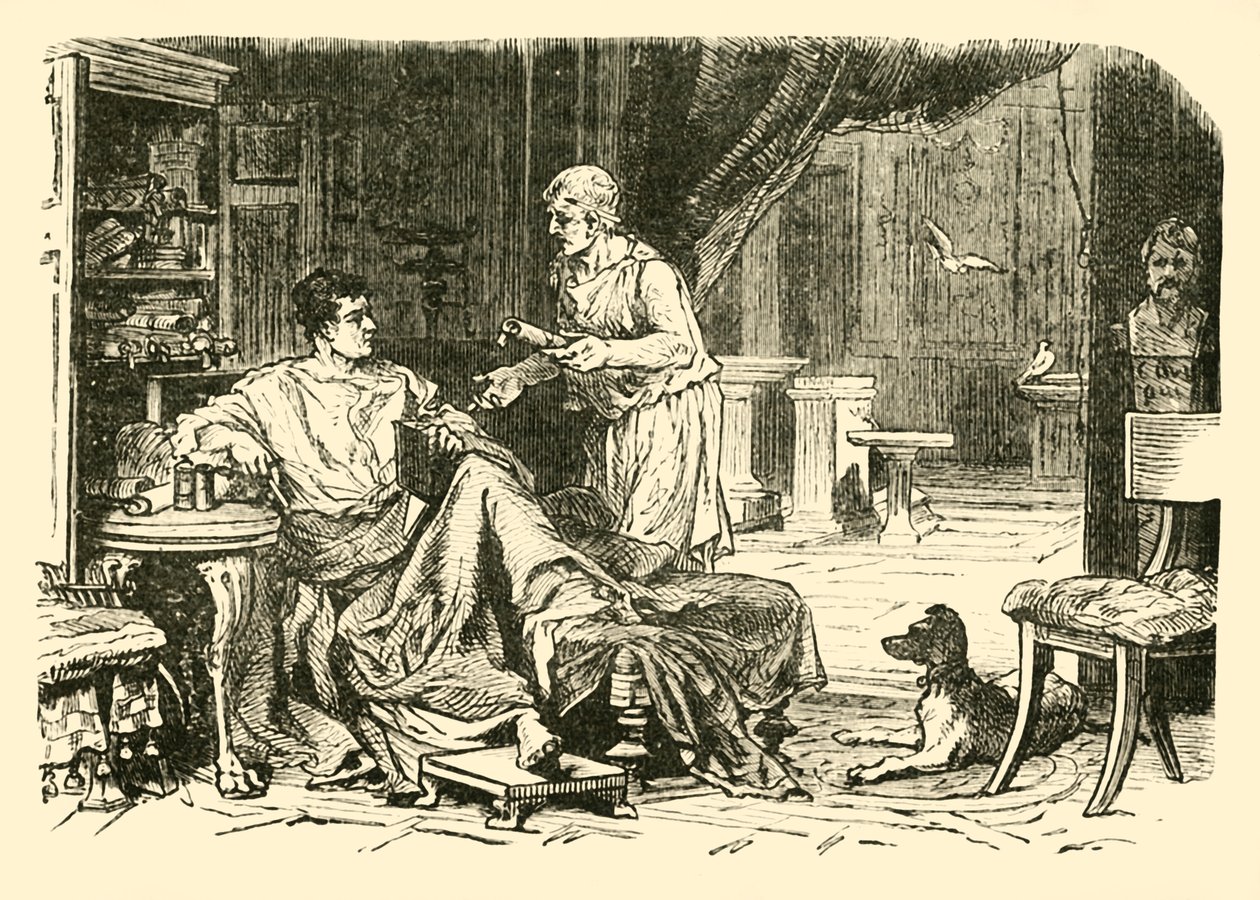 Romeinse studie, 1890 door Unbekannt