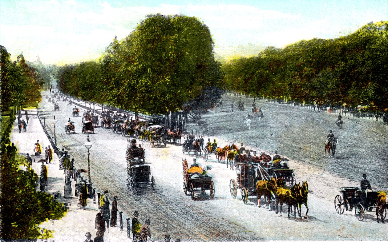 Rotten Row, Hyde Park, Londen, 20e Eeuw door Unbekannt