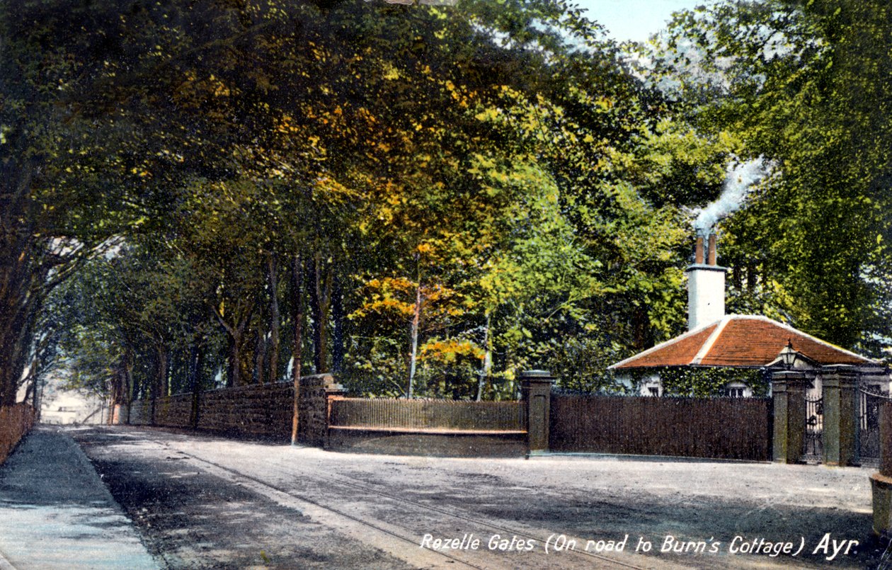 Rozelle Gates, op weg naar Burns Cottage, Ayr, Ayrshire door Unbekannt