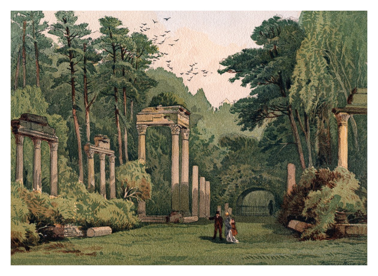 Ruïnes in Windsor Park, 1880 door Unbekannt