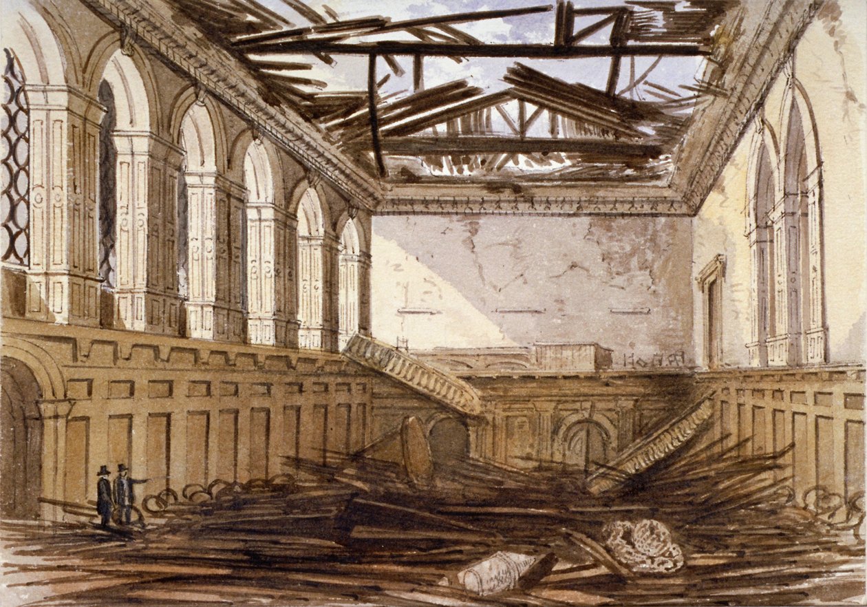 Ruïnes van de banketzaal van Haberdashers