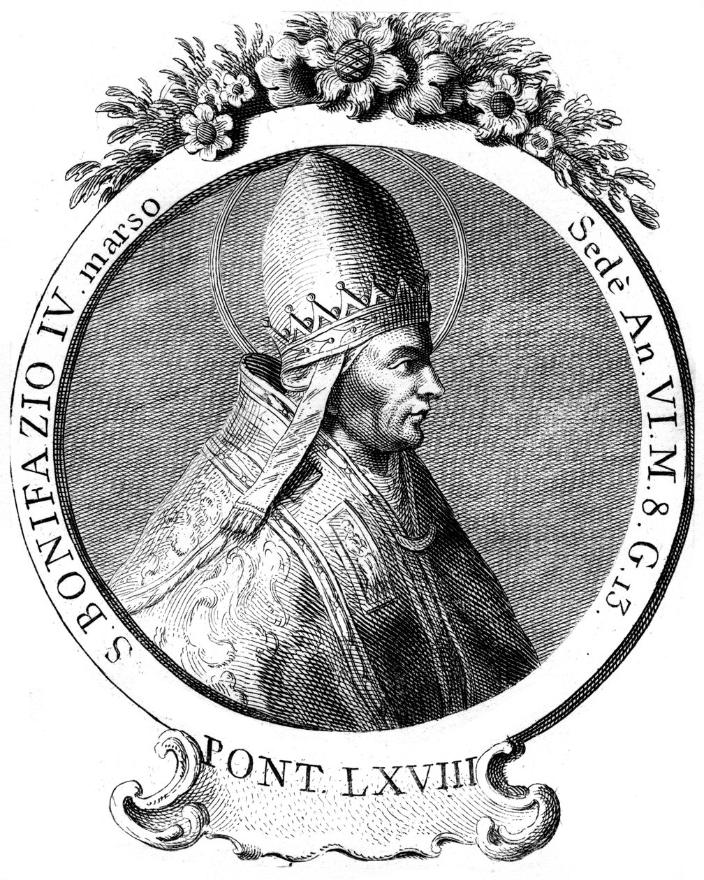 Sint Bonifatius IV, paus van de Katholieke Kerk door Unbekannt