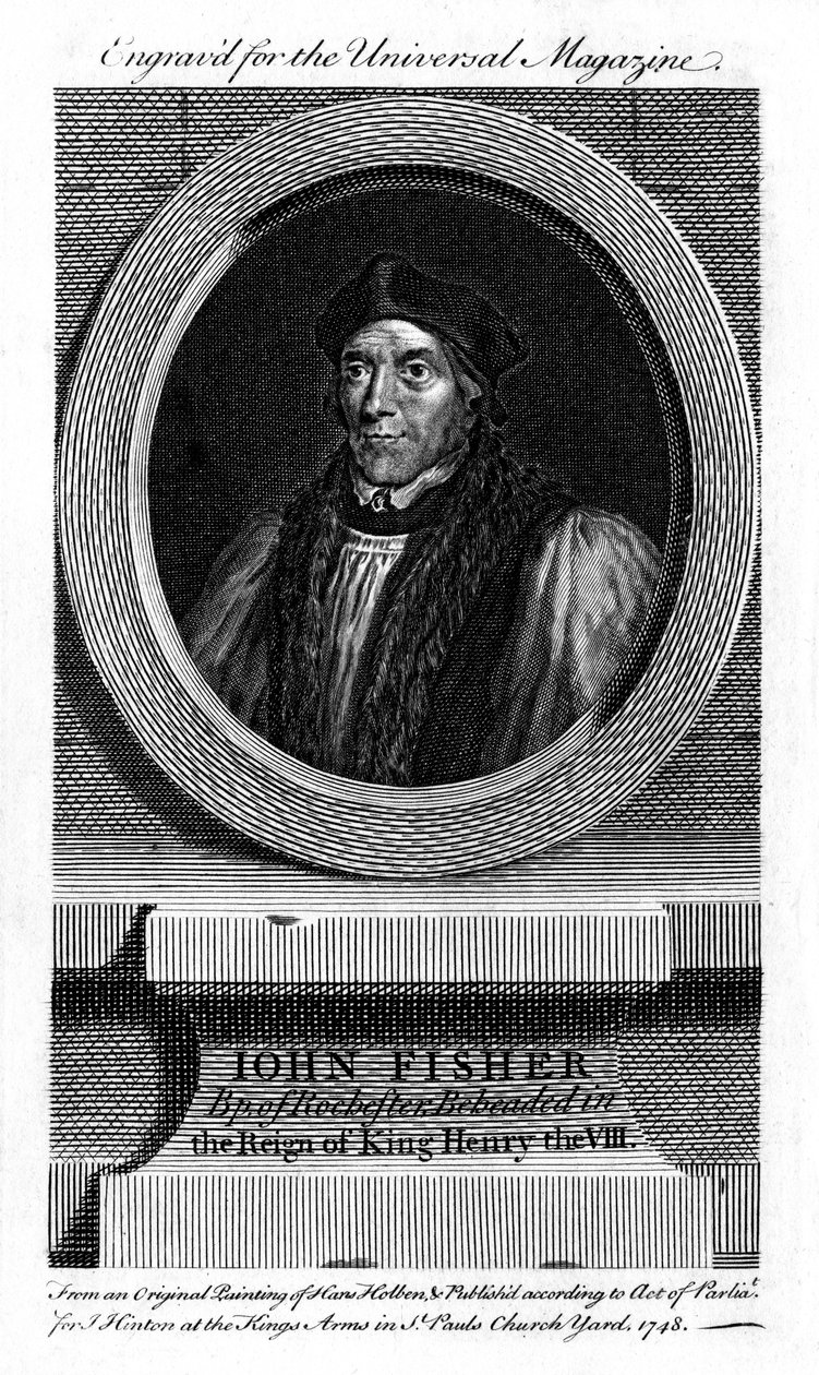 Sint John Fisher, Engelse katholieke bisschop, kardinaal en martelaar, 1748 door Unbekannt