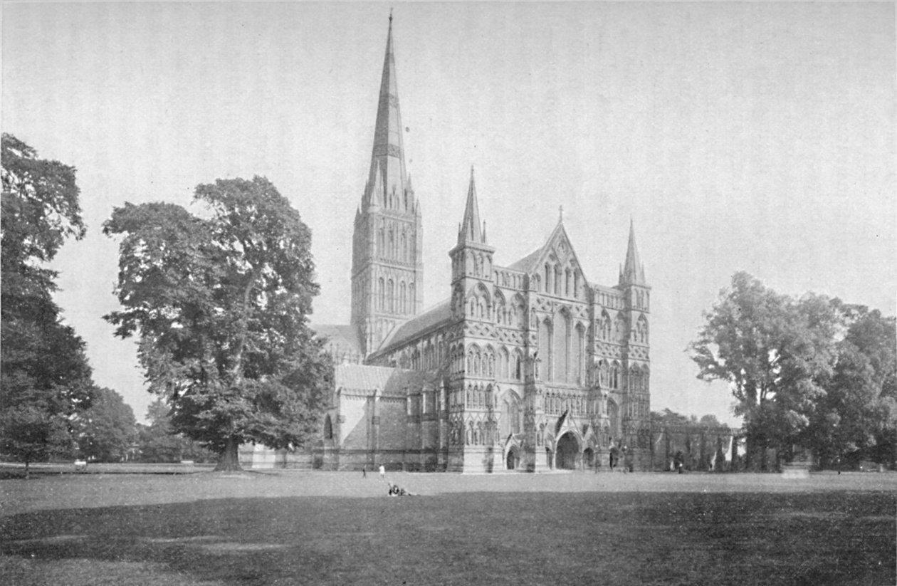 Kathedraal van Salisbury, 1902 door Unbekannt