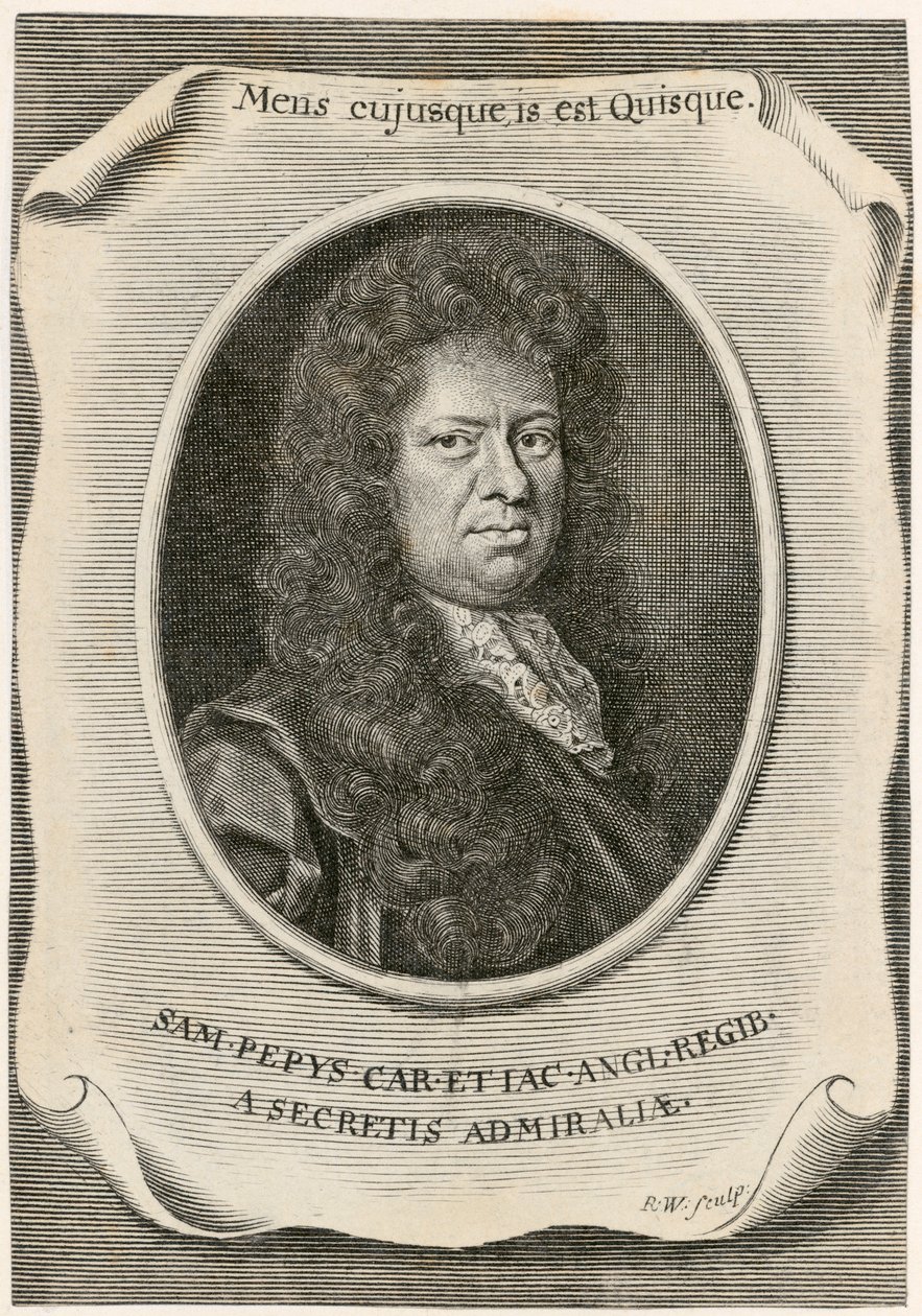 Samuel Pepys, Engelse griffier van de Marine Raad en dagboekschrijver, 1666 door Unbekannt