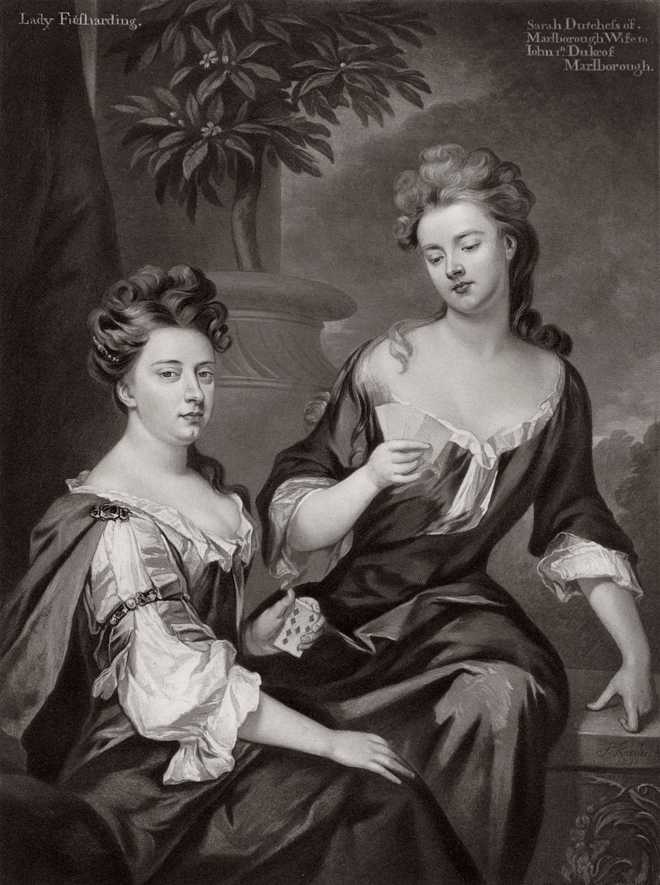 Sarah, Hertogin van Marlborough, en Lady Fitzharding door Unbekannt