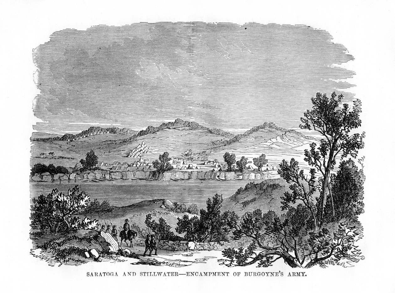 Saratoga en Stillwater, Kampementen van Burgoynes Leger, 1777, 1872 door Unbekannt