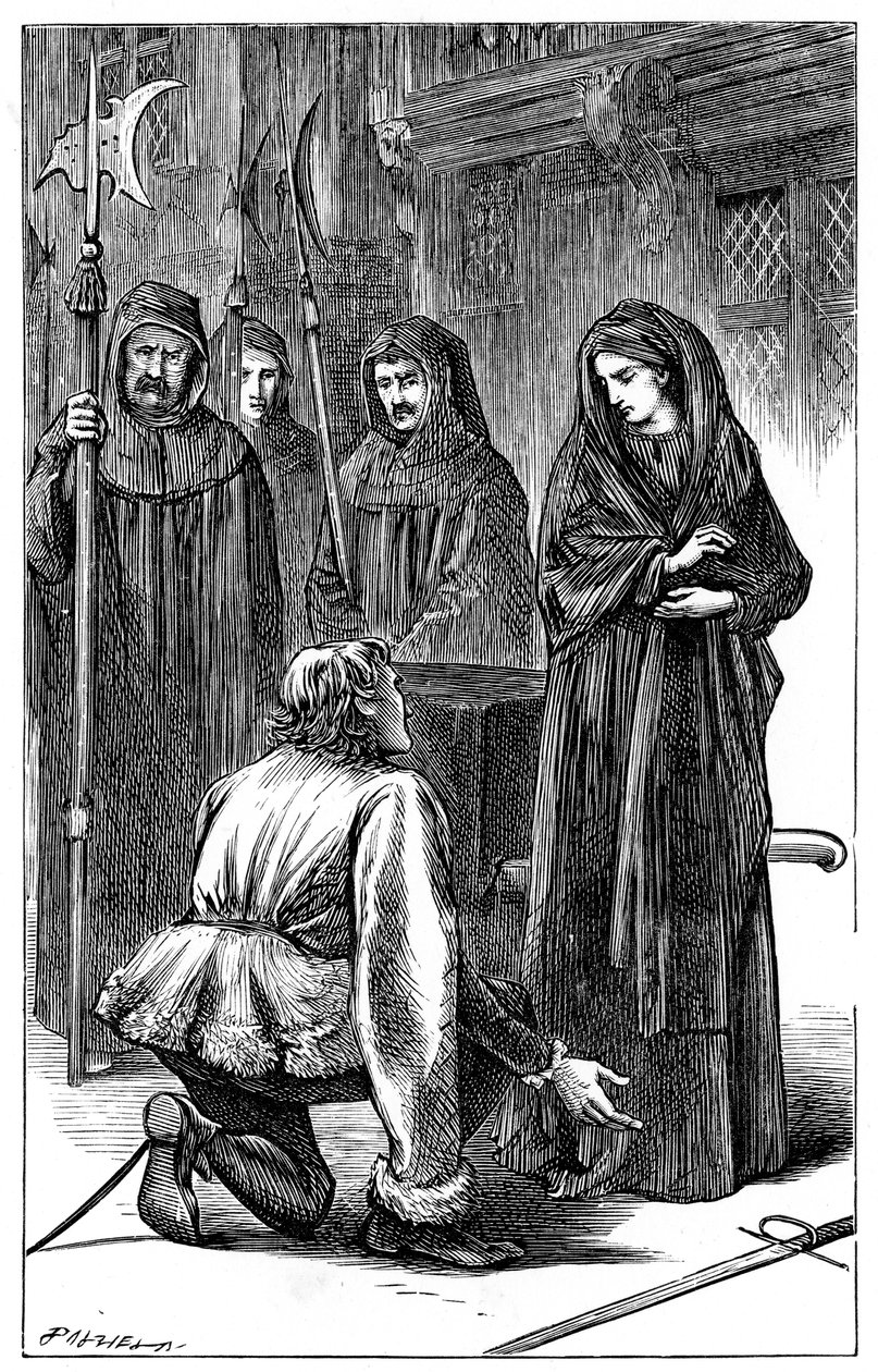 Scène uit Shakespeares Richard III, 1591 c1870 door Unbekannt