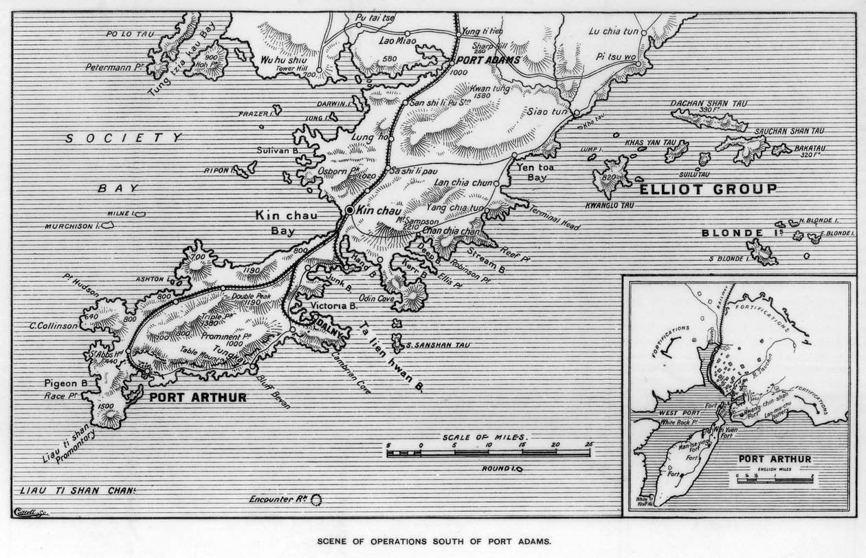 Operaties ten zuiden van Port Adams, Mantsjoerije, Russisch-Japanse Oorlog, 1905 door Unbekannt