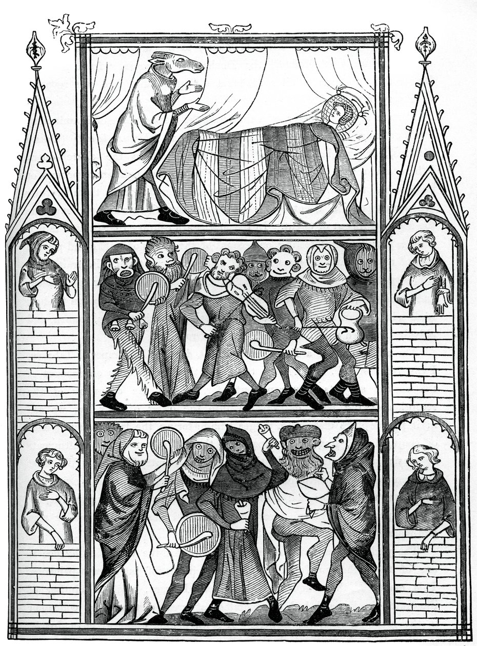 Scènes uit het Verhaal van Fauvel, 15e eeuw, 1870 door Unbekannt