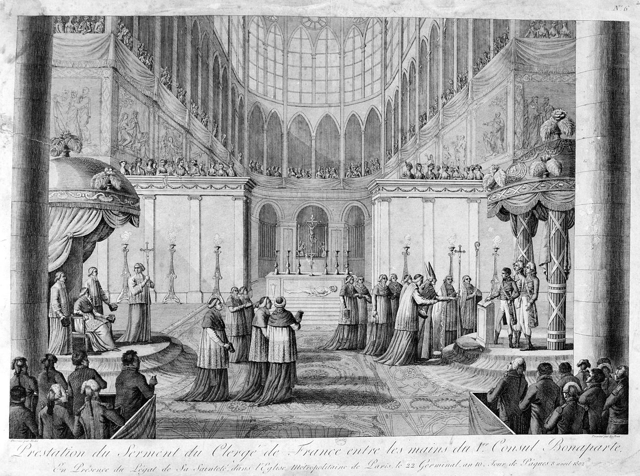 Dienst van de eed van de geestelijkheid van Frankrijk, 19e eeuw door Unbekannt