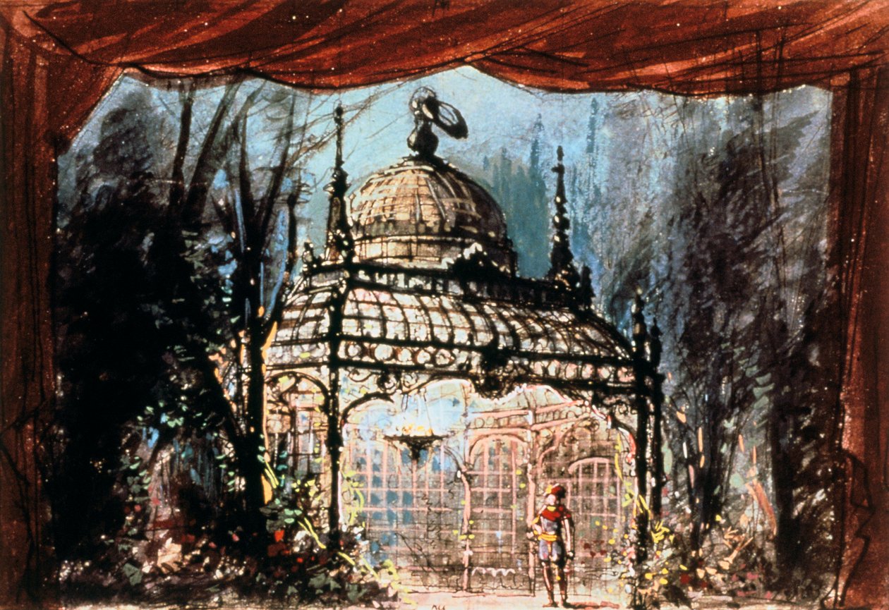 Decorontwerp voor Mozarts De Toverfluit, 1863 door Unbekannt